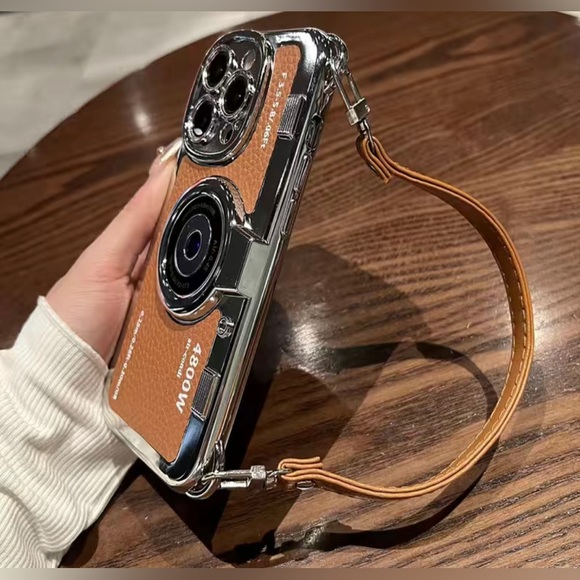 Boutique Other - iPhone, Trendy Vintage Camera case w/ Strap-One